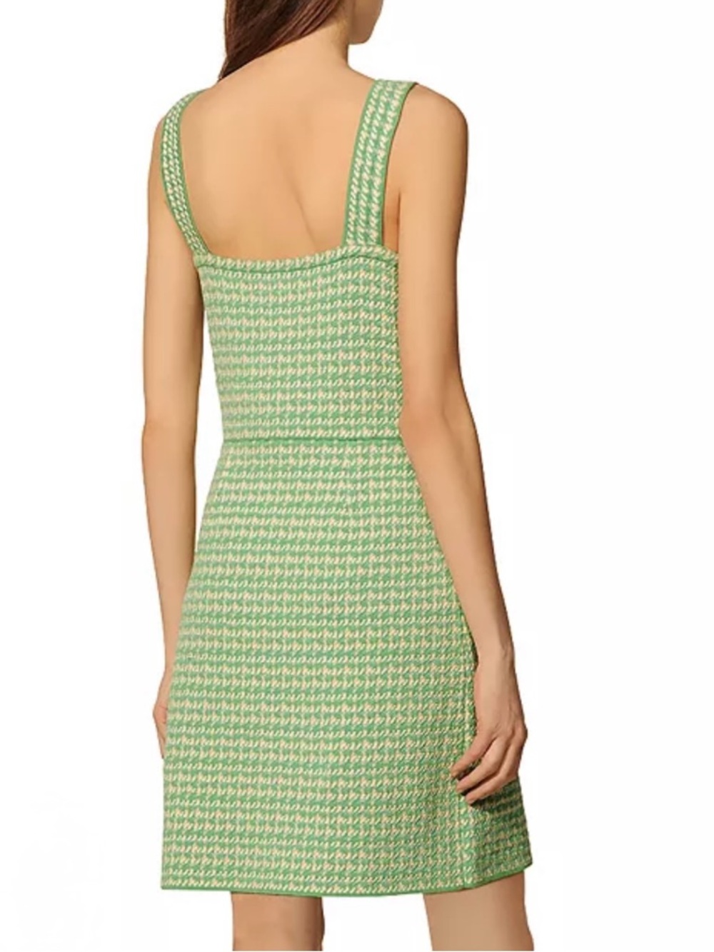 Sandro “Lea” green tweed dress Size XL - Picture 2 of 11